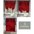 thumbnail image 3 of Red Abstract Texture Lines Window Curtain for Living Room Home Decor Roman Curtain Kitchen Tie-up Curtains Adjustable Drapes, 3 of 5