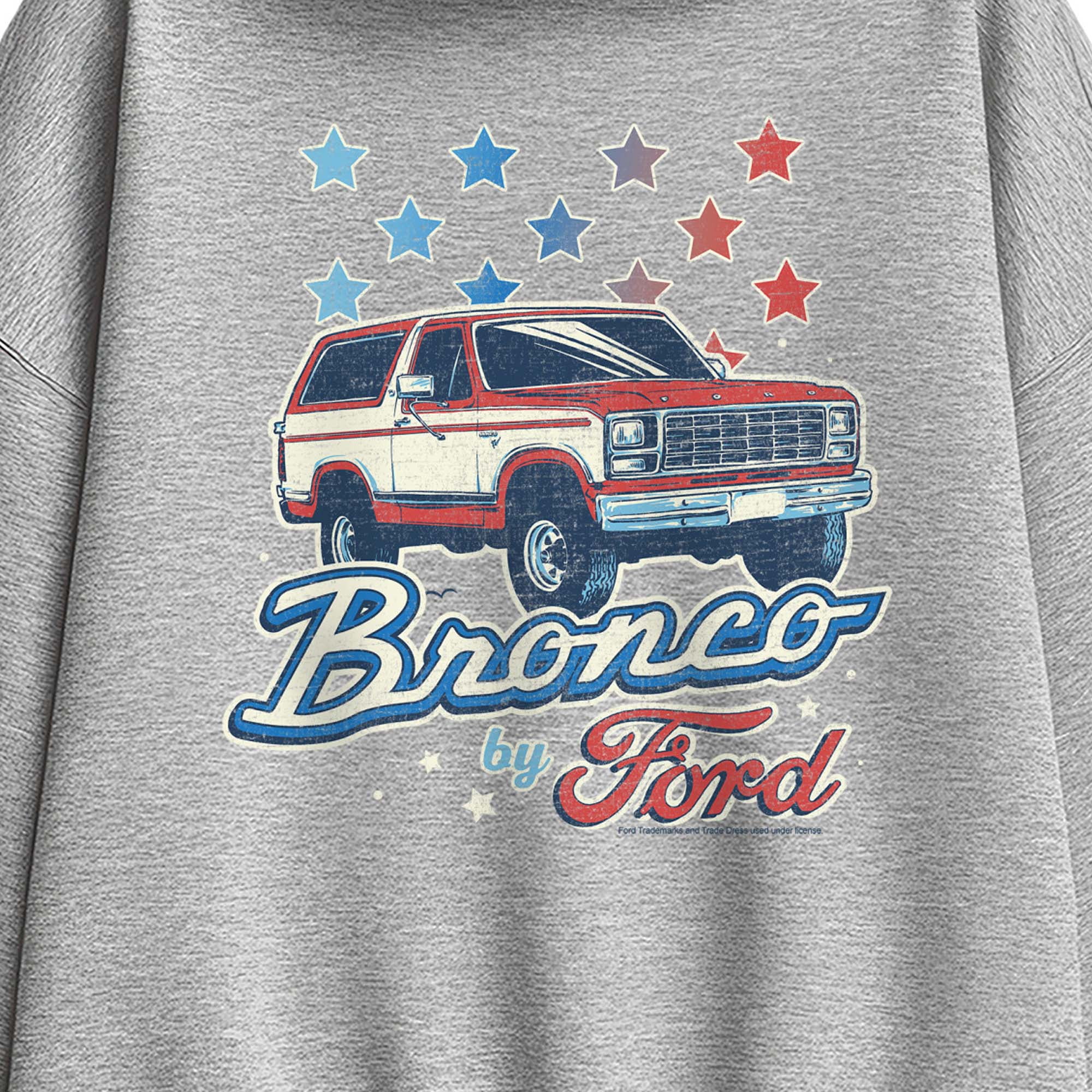 Ford - Bronco Americana - Women's Oversized Fleece Hoodie Sweatshirt