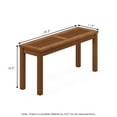 thumbnail image 5 of Furinno Tioman Outdoor Durable Hardwood Bench - Brown, 5 of 5