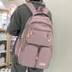 thumbnail image 4 of Bolsas de libros casuales Bolsas escolares de color sólido Gran capacidad a prueba de agua para vacaciones, 4 of 9