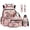 Cherry Blossom Koala, variant on FOR U DESIGNS Ice Cream Baseball Print 6Pcs Backpack Set for Kindergarten, Drip Design Lightweight Bookbag with Lunch Box Pencil Case Water Bottle Sleeve Leather Bookmark Keychain