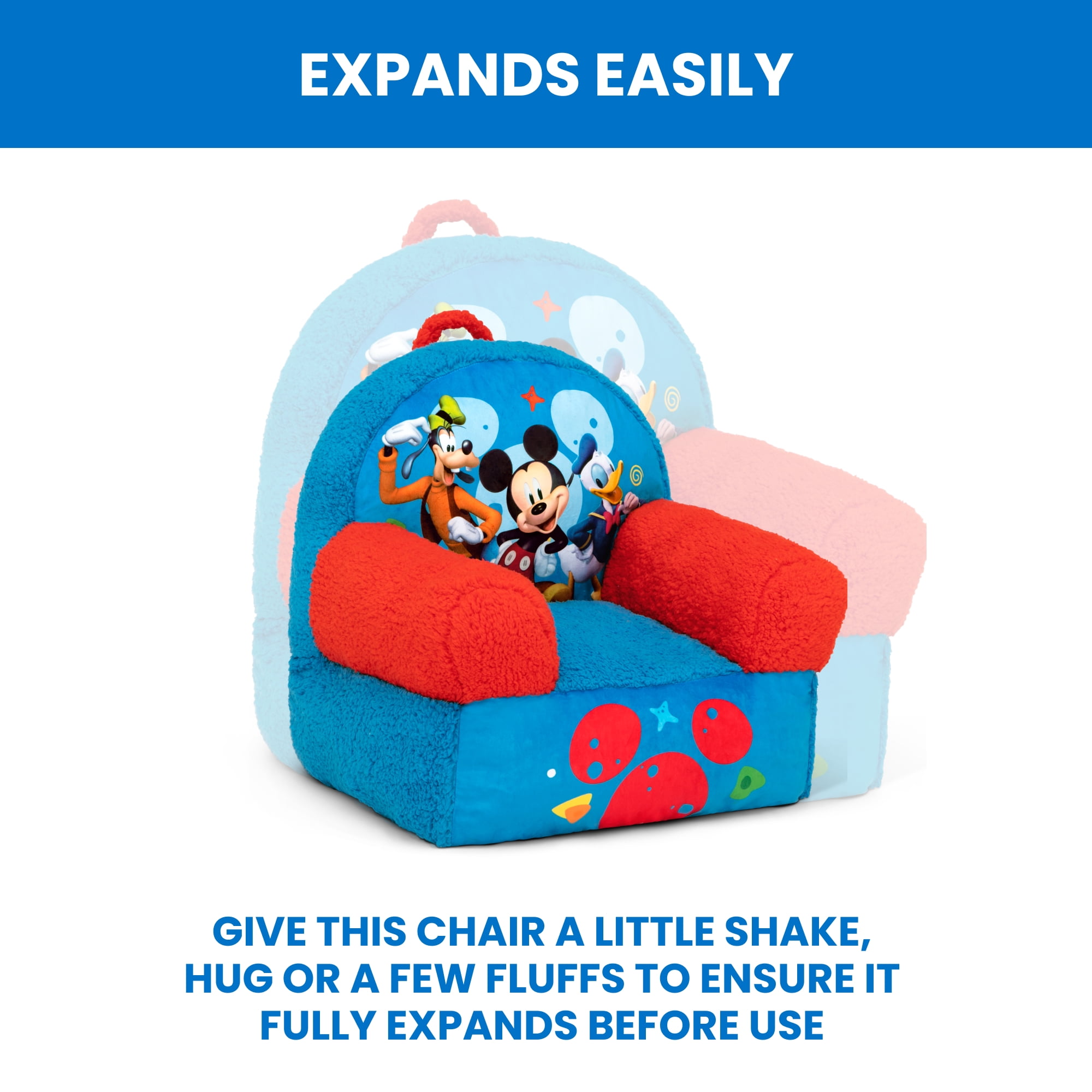 Mickey Mouse Cozee Buddy Chair by Delta Children, Blue