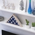 thumbnail image 5 of Flash Furniture Sheehan Collection White Wash Rustic Flag Case, 5 of 13