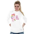thumbnail image 3 of Need More Coffee Groggy Unicorn Women's Long Sleeve T Shirt Brisco Brands S, 3 of 6