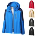 thumbnail image 6 of Waterproof Rain Jacket for Women and Men Men's Slim Outdoor Hiking Bike Workwear Plus Size Long Sleeved Hooded Casual Jacket/jacket Christmas Gift, 6 of 7