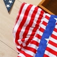 thumbnail image 6 of WUANDIXFA Independence Day Clothes for Girls Baby Girl 4th of July Outfit Flag Smocked Dress Toddler Girl Fourth of July Dress Memorial Day Clothes Red,5-6 Years, 6 of 7