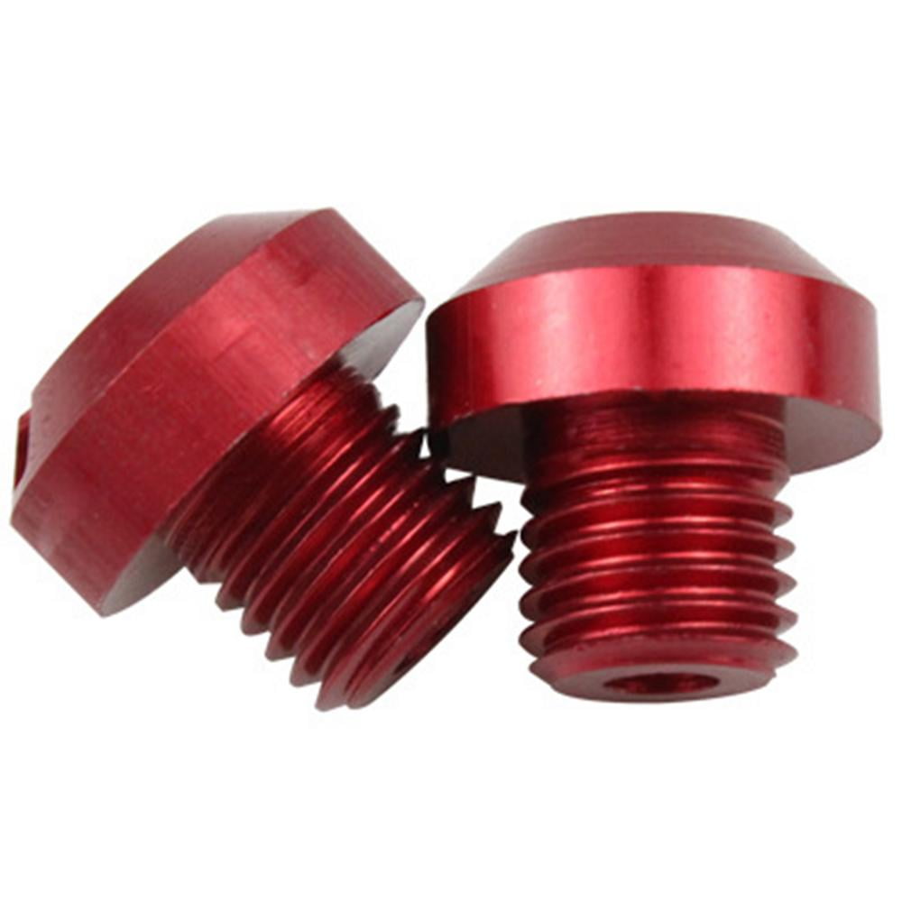 Tohuu Mirror Hole Plugs for Motorcycle 2 Pieces Rearview Mirror Blanking Plugs M10x1.25 Rear