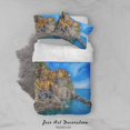 thumbnail image 2 of 3D Cielo Azul Montaña Mar Paisaje Funda nórdica Set Ropa de Cama Set Funda Nórdica, 2 of 3
