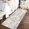 thumbnail image 2 of ZACOO 2'x6' Vintage Indoor Washable Runners for Hallways Rug Runner Boho Entryway Rug Stain Resistant Carpet for Bedroom, Light Orange, 2 of 8