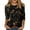 Black, variant on Womens Long Sleeve T Shirts Casual Crewneck Floral Print Fall Winter Tops Blouses