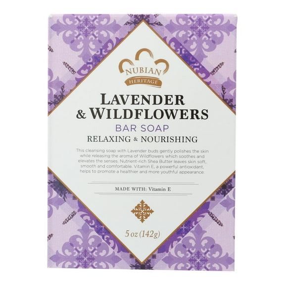 Nubian Heritage Lavender & Wildflowers Bar Soap 5 oz