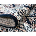 thumbnail image 6 of Rugs.com Rabia Collection Rug – 10' Round Navy Blue Low Rug Perfect For Kitchens, Dining Rooms, 6 of 9