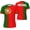 3X-Large, variant on Portugal Flag Gradation T-Shirt Sports Jerseys for Running Soccer Tennis Fitness