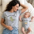 thumbnail image 2 of Mom and Baby Shirt, Personalized Mamasaurus Babysaurus Matching Family Shirts, Cute Dinosaur Mom and Mini Outfit, Birthday Gift, 2 of 7