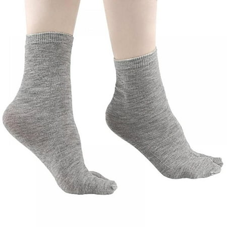 

High Quality 1 Pair Women/Men Unisex Japanese Unisex Kimono Flip Flop Sandal Split Sock Two Fingers Walking SportCalcetines