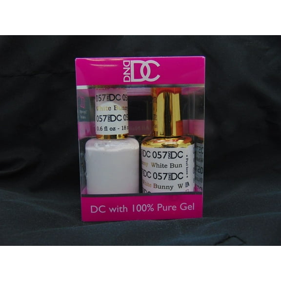 DND - DC Duo Soak off Gel & Matching nail polish, #057 - White Bunny