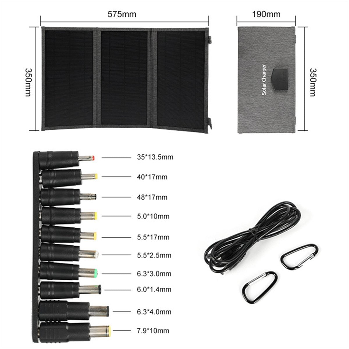 30W 18V Folding Solar Panel Type-C Usb Photovoltaic Charger Outdoor Mobile Phone Fast Charging Mobile Power Bank-Khaki
