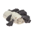 thumbnail image 2 of Parkland Collection THRE21025 Seema Beige & Grey Rectangle Transitional Handloomed Cotton Throw - 52 x 67 x 0.5 in., 2 of 3