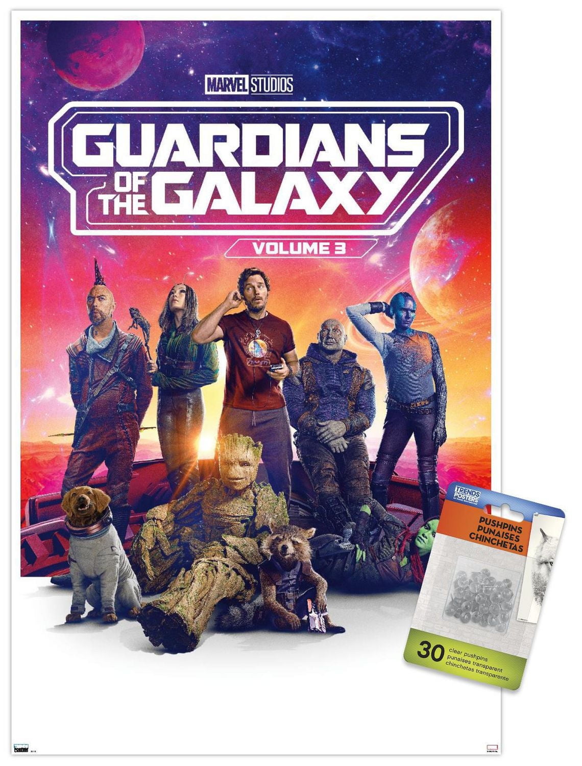 Marvel Guardians of the Galaxy Vol 3 - One Sheet Wall Poster, 22.375" x 34"