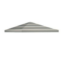 Garden Winds Signature Series 10 x 10 Single Tiered Replacement Gazebo Canopy Top Cover -Standard 350 - Stripe Stone