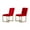 Multi-color, variant on Modrest Barker 17" Modern Velvet Dining Chair in Beige/Gold (Set of 2)