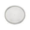 Dart Plastic Lids for Foam Cups, Bowls and Containers, Flat, Vented, Fits 6-32 oz, Translucent, 100/Pack, 10 Packs/Carton