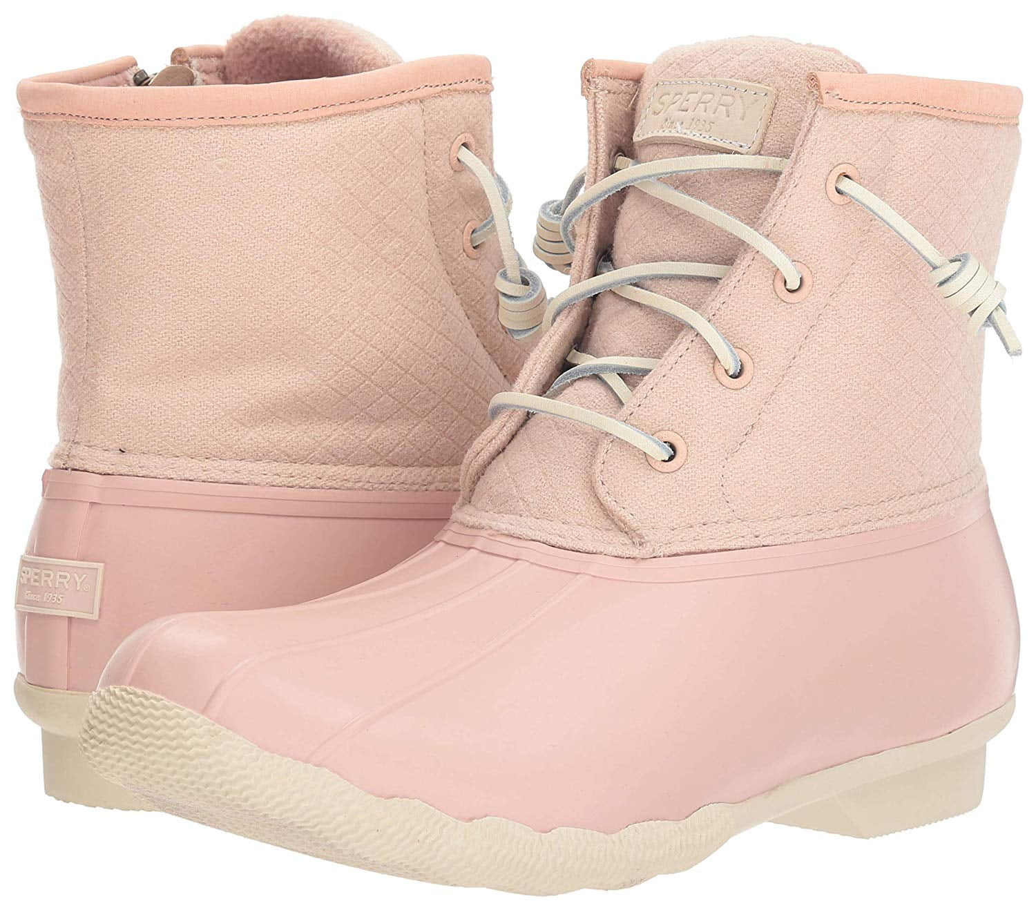 sperry duck boots rose