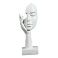 thumbnail image 1 of AMLESO Simple Creative Women Face Art Statue for Study Room Bedroom Decoration White, 1 of 6