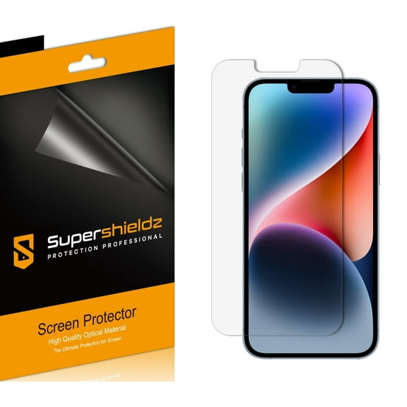 [6-Pack] Supershieldz for iPhone 14 Plus/ iPhone 13 Pro Max (6.7 inch) Screen Protector, Anti-Bubble High Definition (HD) Clear Shield