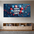 thumbnail image 5 of Festive Design Labor Day Party Banner Decorative Balloons Stars for Holiday Celebration Indoor Outdoor Event, 5 of 7