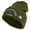 Olive, variant on U.S. Army 23rd Infantry Division Logo Embroidered 12 Inch Solid Knit Cuff Long Beanie Made in USA - Navy OSFM