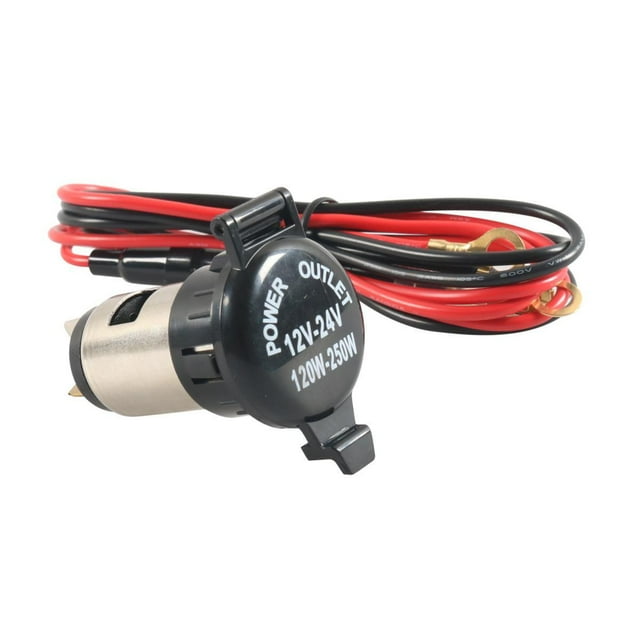 Toma de encendedor de coche,Accesorio para coche con toma de encendedor de cigarrillos para vehículo,Toma de corriente para encendedor de vehículos,12-24 V,Toma de encendedor de cigarrillos