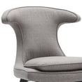 thumbnail image 3 of Aria Chair in Black Wood finish with Blue Fabric upholstery, 3 of 11