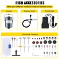 Free Shipping! BENTISM Flex Shaft Grinder 380W Rotary Tool 500-23000RPM ...
