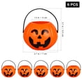 thumbnail image 6 of Pumpkin Bucket Orange 6Set 2.8X2.8X2.4In, 6 of 7
