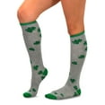 thumbnail image 3 of TeeHee Women's St. Patrick's Day Cotton Knee High Socks 3-Pack (Shamrock), 3 of 4