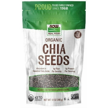 NOW Foods Real Food Organic Chia Seed 12 oz