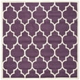 thumbnail image 6 of SAFAVIEH Chatham Gavin Geometric Wool Area Rug, Purple/Ivory, 8' x 10', 6 of 10