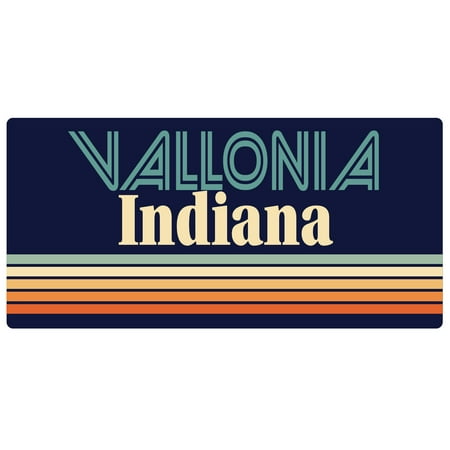 

Vallonia Indiana 5 x 2.5-Inch Fridge Magnet Retro Design