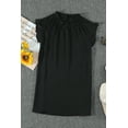 thumbnail image 4 of ABPHQTO Camiseta de tirantes negra con volantes para mujer, 4 of 5