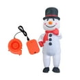 thumbnail image 2 of KLKCMS Inflatable Snowman Costume Cute Christmas Snowman Inflatable Costume for Holiday L, 2 of 9