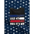 thumbnail image 3 of Happy July 4Th And My Birthday Sweatshirt Men -Image by Shutterstock, Male x-Large, 3 of 4