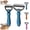Blue-S+L, variant on Pet Pro Grooming Tool, 2-in-1 Deshedding Dog Brush with 9/17 Teeth Undercoat Rake for Dogs & Cats, Dual-Sided Stainless Steel Pet Comb for Long Hair & Thick Coats (Blue-S+L)