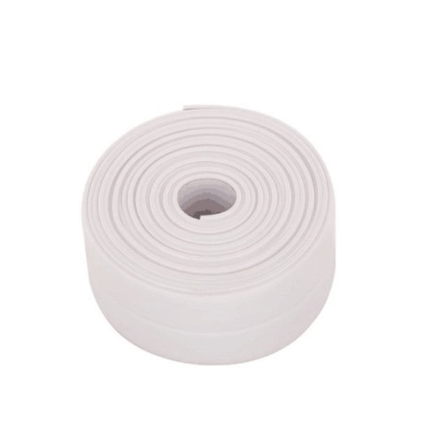 Wosthever 3 uds tira de sellado de PVC autoadhesiva 3,2 m Protector de borde de ducha antimoho cintas de esquina de bañera accesorios de suelo de inodoro Suministros de limpieza para el hogar Blanco Wosthever HA070053-03
