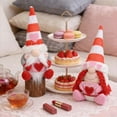 thumbnail image 5 of Sweet Valentine's Day Gnomes Set Cute Love Gnome Plush Figures with Pink Candy Home Indoor Desk Valentine's Day Gnome Decor, 5 of 5