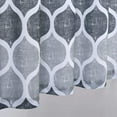 thumbnail image 6 of Cafe Curtains 24 Inch Length, Geometric Moroccan Printed Short Farmhouse Kitchen Decor Tier Curtains Small Half Window Curtains for Bathroom, 6 of 7