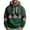 46#Dark Green, variant on Xmas Big and Tall Hoodies for Men Festive Snowflake Print Gym Men's Fashion Hoodies & Sweatshirts Long Sleeve Pullover Kangaroo Pocket Sky Blue XL