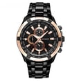 thumbnail image 1 of Reloj suizo para hombre, correa de acero inoxidable, reloj de cuarzo de alta calidad a la moda, 1 of 5
