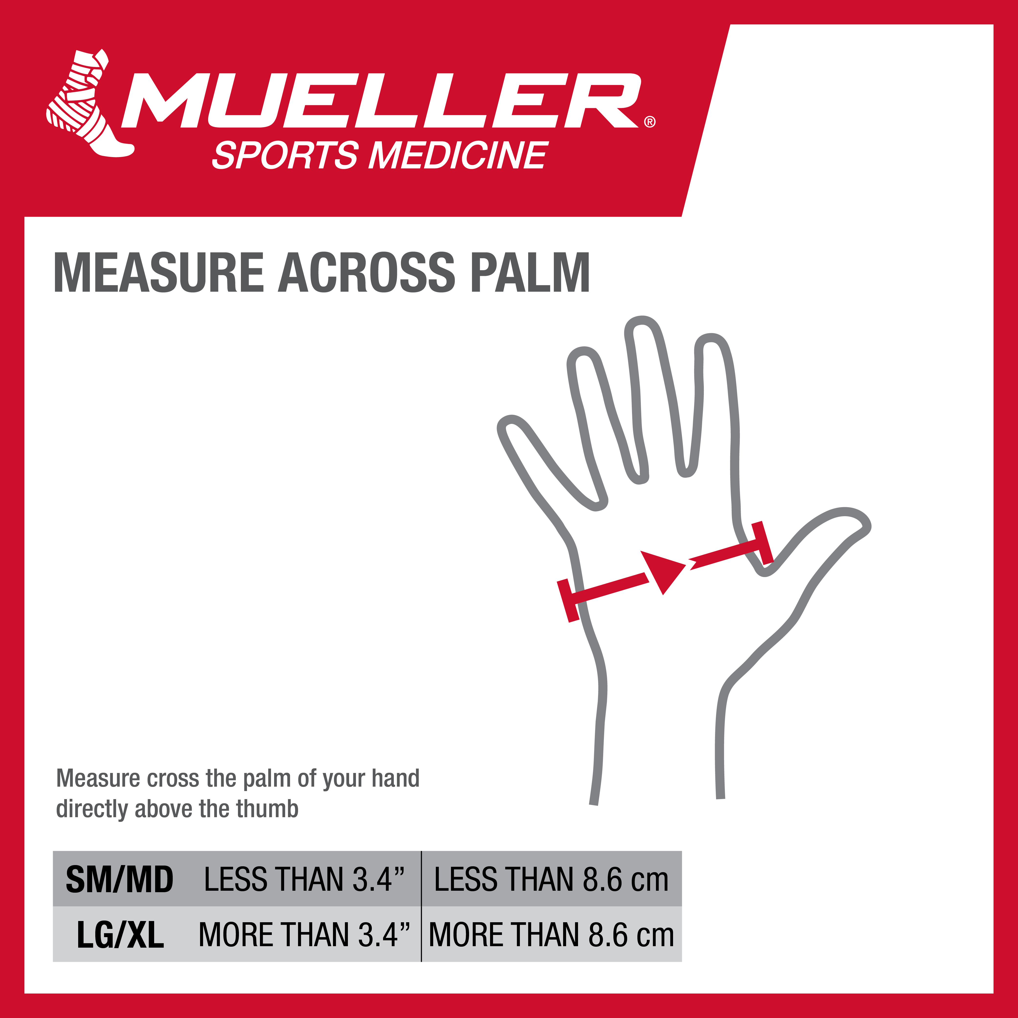 Mueller Compression & Support Beige Glove, Moderate Support, Single Glove, Unisex, Small/Medium - image 5 of 6