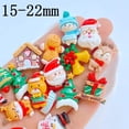 thumbnail image 3 of Mini cabujones de resina para álbum de recortes, accesorios de decoración para manualidades de joyería, 15-22mm, con parte trasera plana, serie navideña, nuevo, 20 piezas, 3 of 4